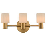 Kalco - Harlowe 19x8" 3-Light Transitional Wall-Light by Kalco - From the Harlowe collection  this Transitional 19Wx8H inch 3 Light Vanity will be a wonderful compliment to  any of these rooms: Bathroom; Vanity; Spa; Powder Room