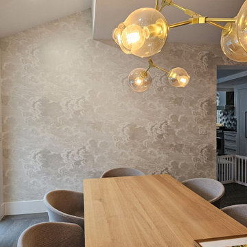 Dining Room wallpaper installation Irvine, CA