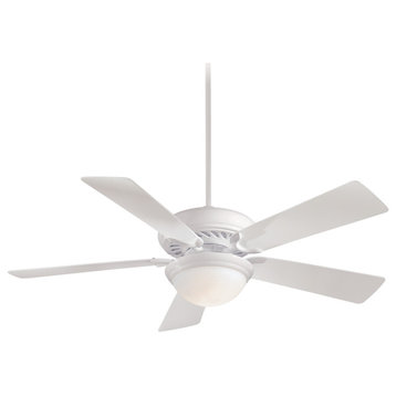 Minka Aire Supra 52" LED Ceiling Fan With Remote Control, White