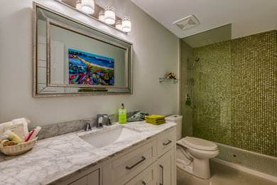 Example of a trendy bathroom design in Vancouver