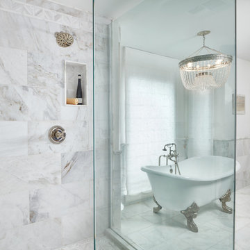 Calacatta Umber Marble Bathroom