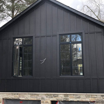 Siding Installation - James Hardie Board and Batten in Midnight Black