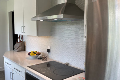 Kitchen - contemporary kitchen idea in Omaha