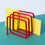 Block Letter Rack, Red
