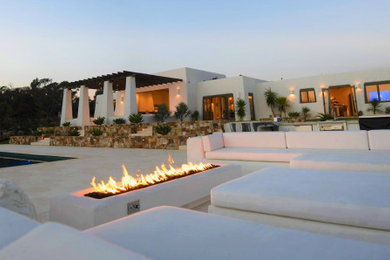 Inspiration for a southwestern exterior home remodel in San Diego