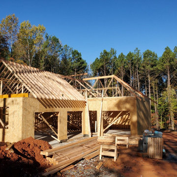 Roof framing begins