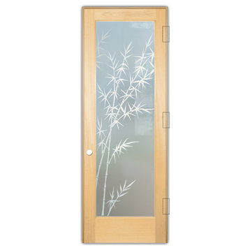 Interior Prehung Door or Interior Slab Door - Bamboo Forest - Maple - 24" x...