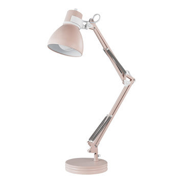 Architect 28" Matte Rose Swing Arm Desk Lamp