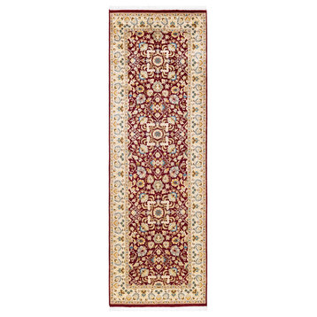 Mogul, One-of-a-Kind Hand-Knotted Area Rug Red, 2'7"x7'10"