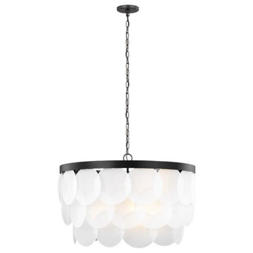 Sea Gull Lighting Mellita 5202508-112 Eight Light Pendant, Midnight Black