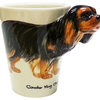 Cavalier King Charles Spaniel 3D Ceramic Mug, Black and Tan