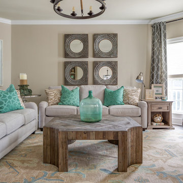 Aquamarine Demijohn Family Room