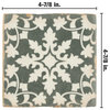4.88"x4.88" Archivo Ceramic Floor and Wall Tile, Zahra