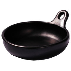 Black Clay, La Chamba Round Saute Pan - Medium