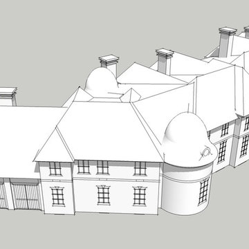 SketchUp model of 10,000 sq ft residential home