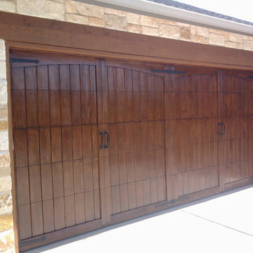 Wood-free custom-built overhead garage doors