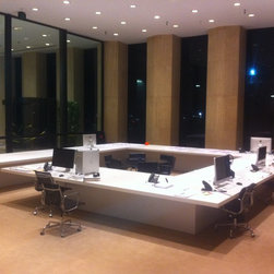 Contemporary Conference Table - Desks And Hutches