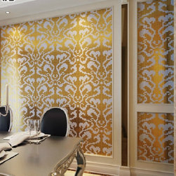 Interior wallpaper tile gold color - Products