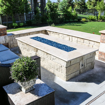 Entertaining Patio with Fire Feature: Fulshear, TX