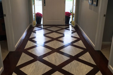 Inspiration for a mid-sized timeless entryway remodel in Los Angeles