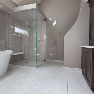 Ebony Master Bath Vanity Cabinetry