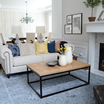 Transitional living room