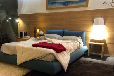 Photo of a contemporary bedroom in Bologna.