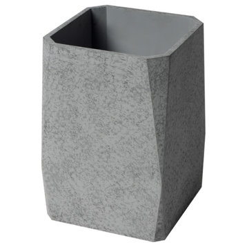 ALFI brand ABCO1045 12" x 8" Concrete Gray Matte Waste Bin for Bathrooms