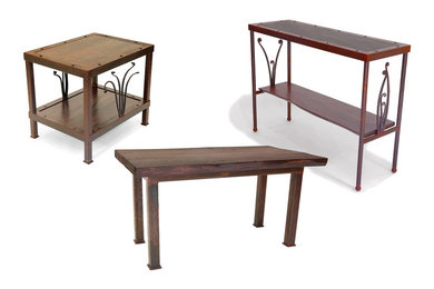 Iron & Walnut Tables