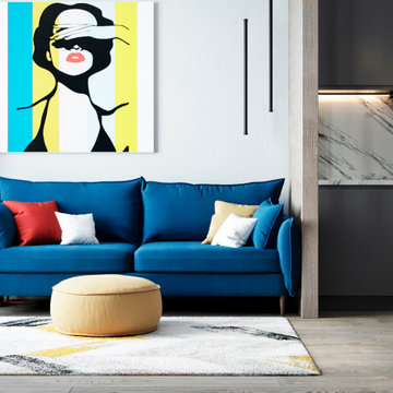 Vibrant Harmony in a Modern Apartment
