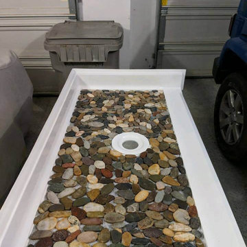 Pebble Floor Shower Pan with TileDesign – Bestbath