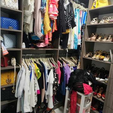 Closet Organizing - Walk-in Closet | Before