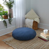 Mozaic Home Spectrum Denim Circle Floor Pillow with Handle 24 in x 24 in x 5 in