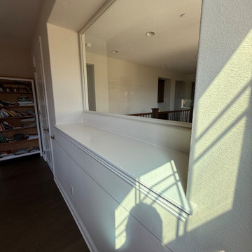 Enclosed Study Room Conversion with Custom Door and Glass Panel in Irvine