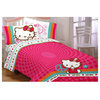 Sanrio Hello Kitty Full Bed Comforter Peace Sign Bedding