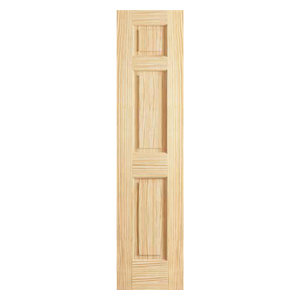 Unfinished Knotty Four Panel Arch Top V-Groove w U-Groove 36 x 80 x 1.375