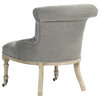 Occasional Chair FULBERT Natural Gray Oak Cotton