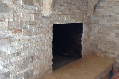 Stone Fireplace Surround and Hearth