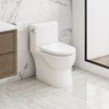 Malibu II 1P 1.28gpf Ultra Compact Round Front Toilet, White