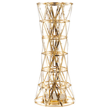10" Gold Stainless Steel LED Table Lamp