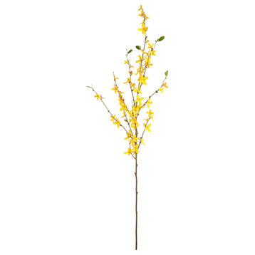 39" Yellow Cruciate Flower Spray 4/Pk