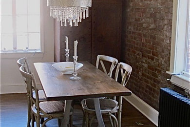 Urban dining room photo in New York