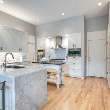 Monochromatic Modern Kitchen - Plano, TX
