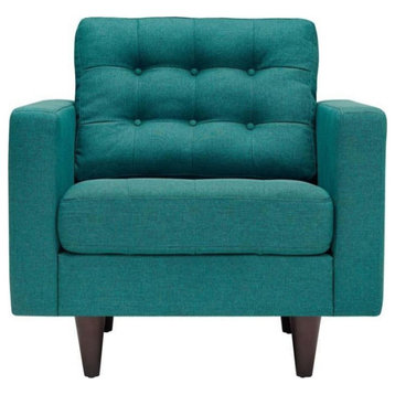 Dylan Upholstered Fabric Armchair, Teal