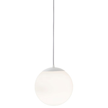 Innermost Modern Drop Large Pendant Light, White Globe