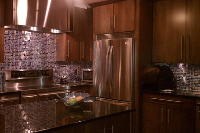 Example of a trendy kitchen design in DC Metro
