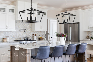 Example of a transitional home design design in Other