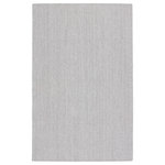 Jaipur Living - Jaipur Living Maracay Indoor/ Outdoor Solid Area Rug, Light Gray/White, 8'x10' - With the flatwoven, grounding look of a dhurrie and the performance-driven quality of an indoor/outdoor rug, the San Clemente collection offers a casual yet sophisticated accent to any livable space. The low-profile Maracay design features durable PET yarn that is perfect for heavily trafficked rooms or outdoor areas. This heathered light gray and white rug anchors rooms with a light, neutral palette.
