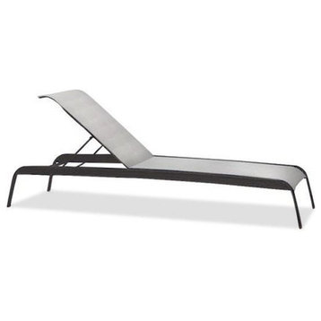 Sirocco Outdoor Sling Chaise Lounge, Mica