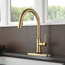 Delta Trinsic Pull-Down Kitchen Faucet with Touch2O Technology, Champagne Bronze